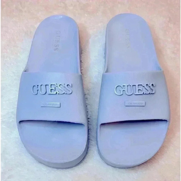 Guess Women’s Sky Blue  Fashion Slides - Picture 3 of 5